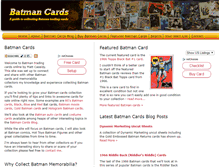 Tablet Screenshot of batmancards.com